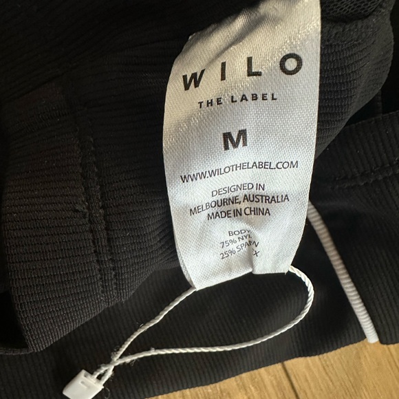 WILO Black Ribbed Sports Bra M - Picture 4 of 9